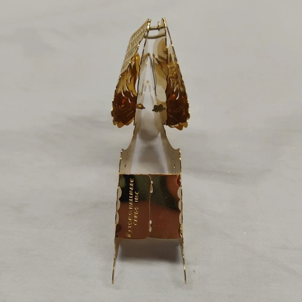 Hallmark 1989‎ Brass Angel Christmas Ornament & Vintage Figurine
